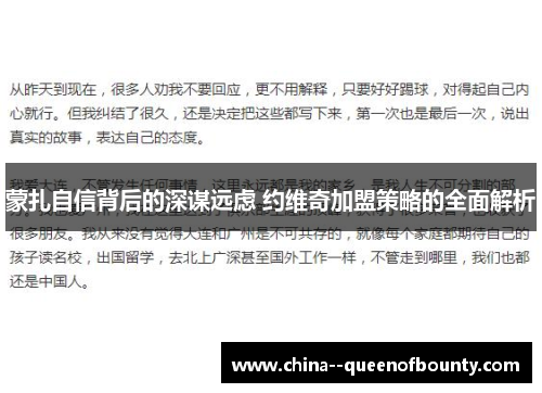 蒙扎自信背后的深谋远虑 约维奇加盟策略的全面解析